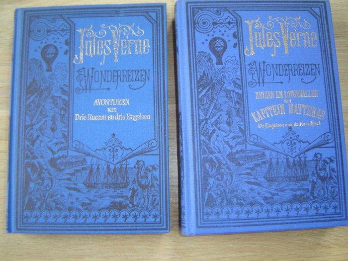 Jules Verne - Jules Verne Wonderreizen - 1975, Antiek en Kunst, Antiek | Boeken en Manuscripten