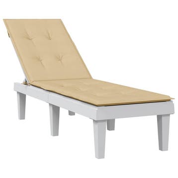 vidaXL Terrasstoelkussen (75+105) x 50 x 4 cm stof gemêleerd, Verzenden, Nieuw
