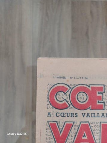 Coeurs vaillants - 1939, Nieuw