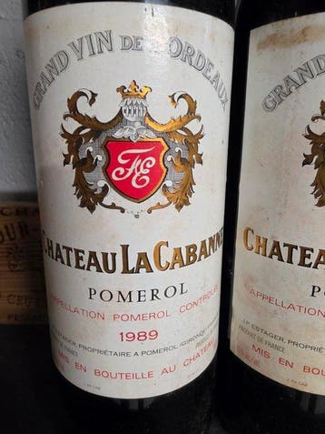 1989 Chateau La Cabanne - Pomerol - 3 Flessen (0.75 liter), Verzamelen, Nieuw