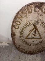 Consulaat van Nicaragua - metalen signa - Reclamebord -