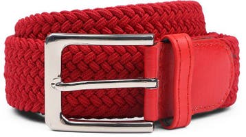 Geweven Riem Rood maat 105 Heren, Kleding | Heren, Riemen en Ceintuurs, Verzenden, Echt leder, Nieuw, Suitable