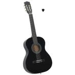vidaXL Gitaar klassiek beginner en kinderen 3/4 36 zwart, Verzenden, Nieuw