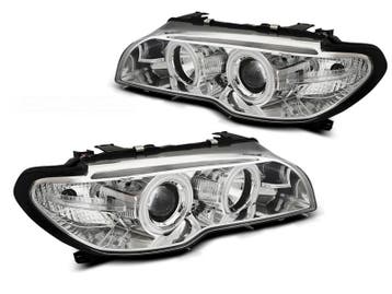 Koplampen Angel Eyes| geschikt voor BMW 3-serie E46 Coupé Ca, Verzenden