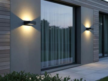 (10x) 10W LED zand zwart Tuinlamp 14.5cm warm wit..., Nieuw