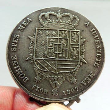 Toscana Dena 1807 zecca di Firenze RARA (Sans prix de