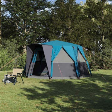 vidaXL Cabine Tent 6-Persoon met dak Blauw 425 x 396 x 222, Verzenden