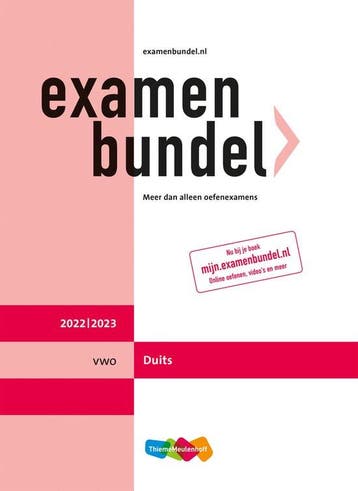 Examenbundel vwo Duits 2022/2023 - van Rossem, Verzenden, Nieuw