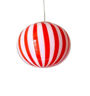 MIMU interior - Lustre - Lampe rouge à rayures filigrane -