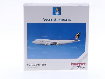 Schaal 1:500 Herpa 503921 Ansett Australia - Boeing 747-3..., Ophalen of Verzenden