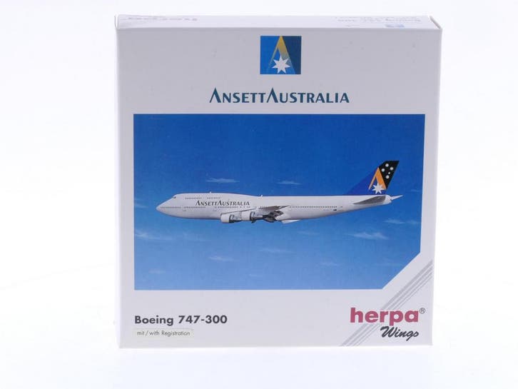 Schaal 1:500 Herpa 503921 Ansett Australia - Boeing 747-3..., Hobby & Loisirs créatifs, Modélisme | Avions & Hélicoptères, Enlèvement ou Envoi