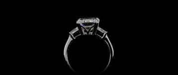 Ring - 14 karaat Witgoud - 5.64ct. tw. Diamant (Lab-grown) -, Nieuw