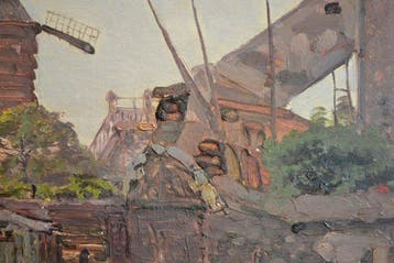 Paul Morizet (1850-) - Le Moulin de la Galette, Montmartre