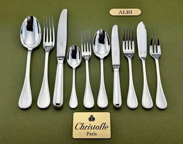 Christofle - Tafelservies voor 12 (137) - Albi - Verzilverd