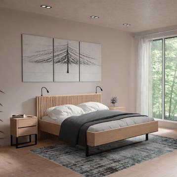 Van Os Marriott Houten Bed - 180 x 210