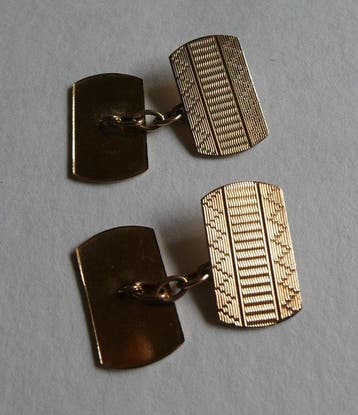 Sans prix de réserve - Boutons de manchette - 9 carats Or
