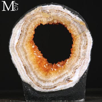 Crystals Portal - Géode Citrine de Madère – Tranche pour