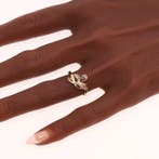Zonder minimumprijs - Ring - 18 karaat Geel goud - Diamant -