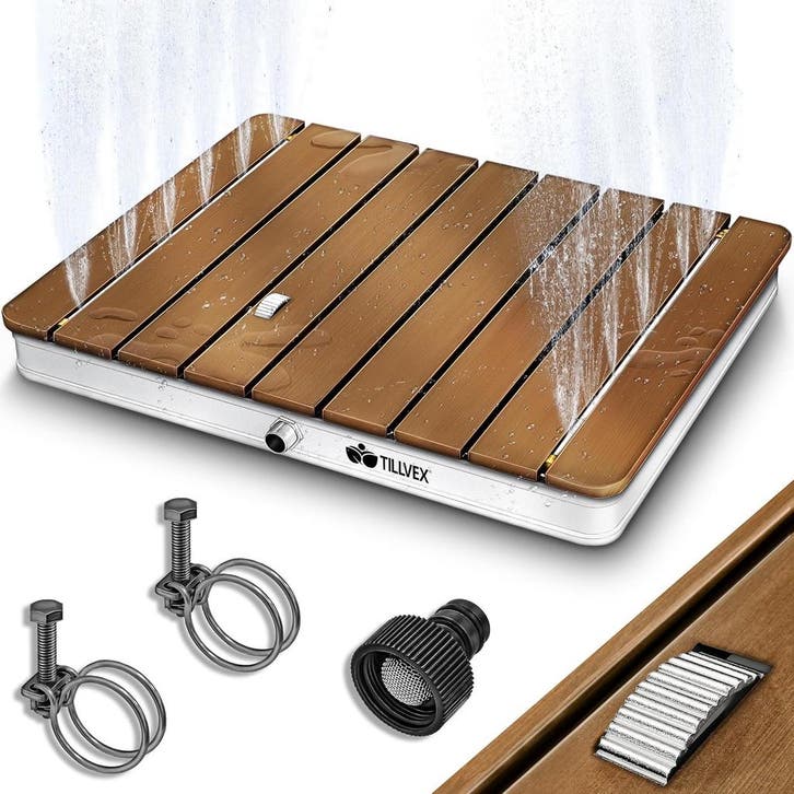 tillvex® Tuindouche outdoor tot 4 m fonteinhoogte | bodemdou, Huis en Inrichting, Woonaccessoires | Overige, Nieuw, Verzenden