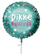 Dikke Knuffel Helium Ballon Gekleurd Leeg 45cm, Verzenden
