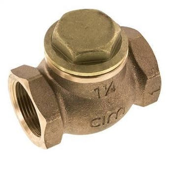 G 1-1/4 Rood Messing Lift Terugslagklep 20 bar (290 psi), Doe-het-zelf en Bouw, Verzenden, Nieuw