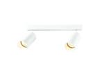 Veiling - 4x GU10 Opbouwspot Armatuur dubbel cilinder wit dr, Nieuw