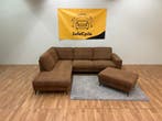 Cognac hoekzetel met poef - SofaCycle - Levering mogelijk, Huis en Inrichting, Ophalen of Verzenden, Nieuw