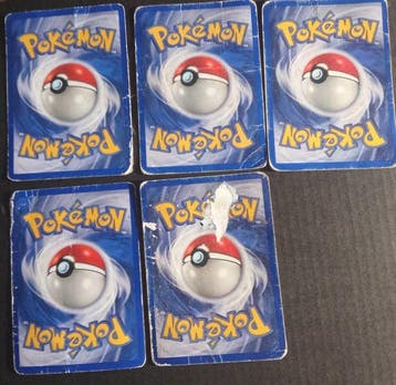 Pokémon - 5 Bulk kaarten - Vileplume, Moltres, Vaporeon, Mr.