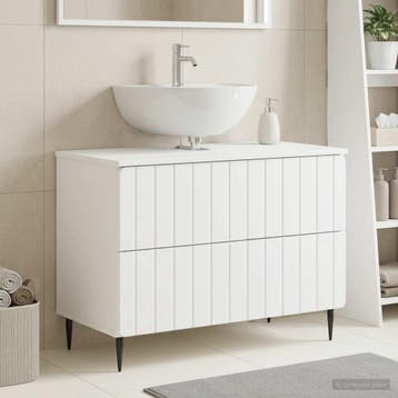 vidaXL Wastafel kabinet voor de badkamer ZWOLLE Wit 82 x 41, Verzenden