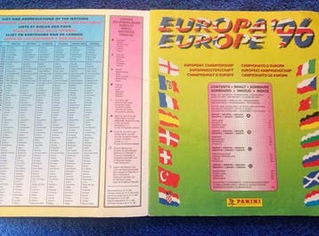 Panini Euro 96 Foil, Inclut le bon de commande original,