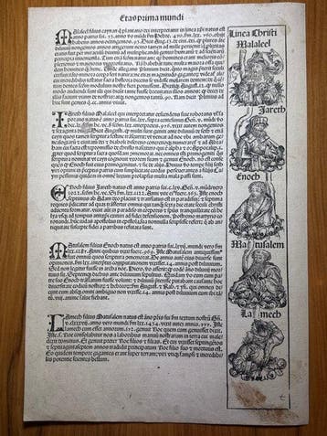 Hartmann Schedel / Verlag Koberger Nürnberg - 1 Blatt X aus