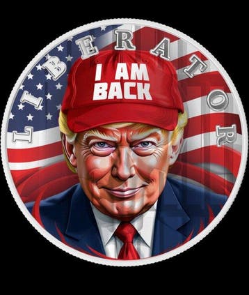 Donkere Kant. 1 Soul 2022, Trump - I am back, 1 Oz (.999)