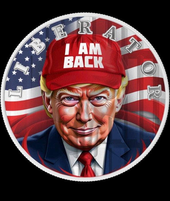 Donkere Kant. 1 Soul 2022, Trump - I am back, 1 Oz (.999), Timbres & Monnaies, Monnaies | Europe | Monnaies non-euro