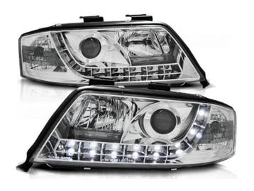 Koplampen Daylight Chrome geschikt voor Audi A6, Auto-onderdelen, Verzenden, Nieuw, Audi
