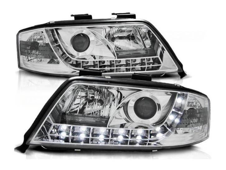 Koplampen Daylight Chrome geschikt voor Audi A6, Auto-onderdelen, Verlichting, Nieuw, Audi, Verzenden