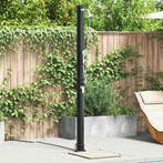 vidaXL Buiten Zonne-douche Zwart 217 cm PVC en Aluminium, Verzenden, Nieuw