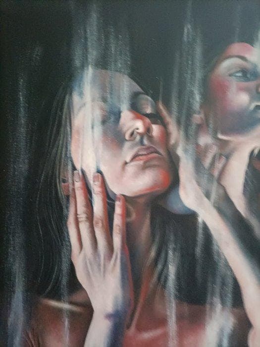 Giuseppe Sassone - Senza titolo, Antiek en Kunst, Kunst | Schilderijen | Modern