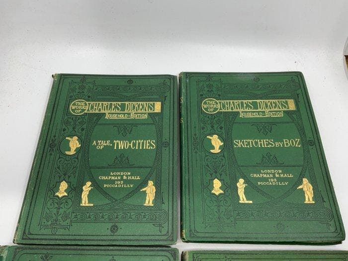 Charles Dickens - Works of Dickens - Household edition: A, Antiek en Kunst, Antiek | Boeken en Manuscripten