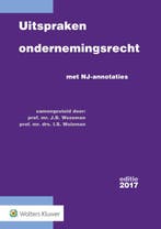 Uitspraken ondernemingsrecht 2017 9789013141481, Verzenden, Gelezen