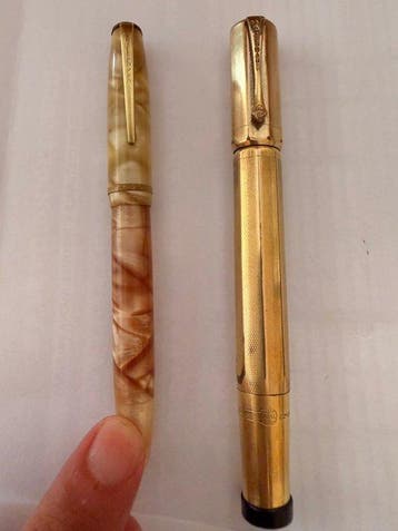 Montegrappa, Waterman - Lot of 2 vintage Italian pens -, Nieuw