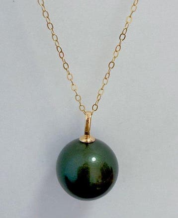 Zonder minimumprijs - Ketting met hanger - 18 karaat Geel, Handtassen en Accessoires, Antieke sieraden