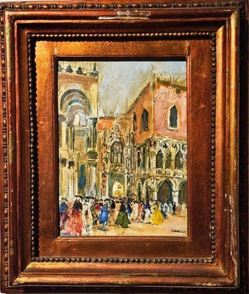 Vincenzo La Bella (1872-1954) - Carnevale al palazzo ducale
