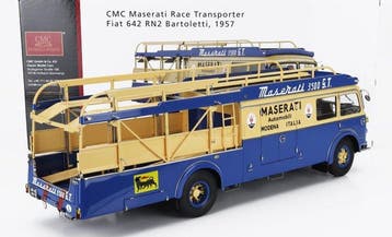 CMC 1:18 - Modelauto - Maserati Racing transporter, Fiat 642