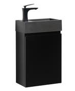 Toiletmeubel Angela 40 x 22 cm Mat Zwart Fonteinmeubel, Doe-het-zelf en Bouw, Verzenden, Nieuw