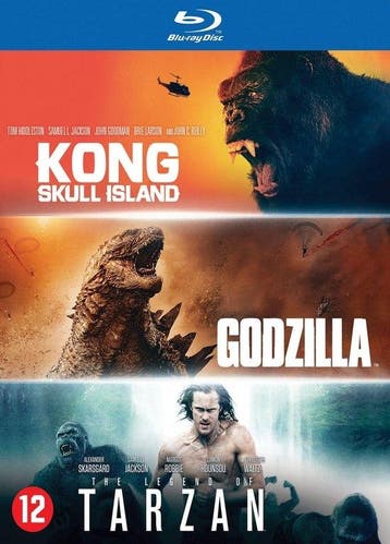 Godzilla + Kong: Skull Island + Tarzan op Blu-ray, Cd's en Dvd's, Blu-ray, Verzenden, Nieuw in verpakking