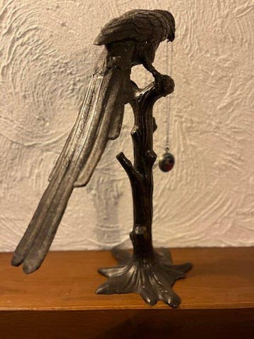 sculptuur, parrot - 55 cm - Brons