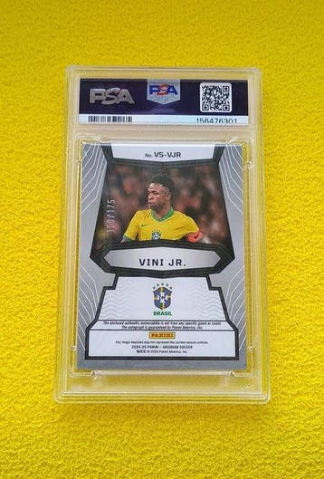 2024/25 Panini Obsidian Soccer Vini Jr. Auto Patch /175, Nieuw