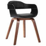 vidaXL Eetkamerstoel gebogen hout en kunstleer, Huis en Inrichting, Stoelen, Verzenden, Nieuw