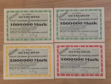 Duitsland. - 7 Banknotes 1923 – Frankfurt am Main – Notgeld