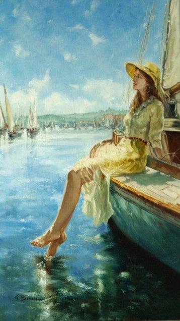 Gabriele Boccia (1959) - Estate in barca
